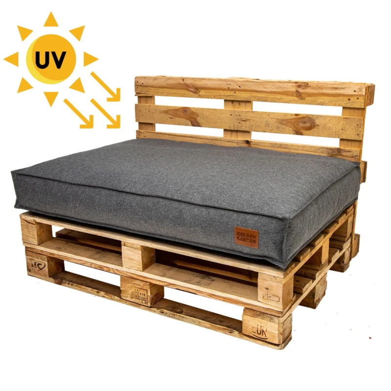 Materac na palety wypełniony granulatem piankowym TKANINA Z FILTREM UV