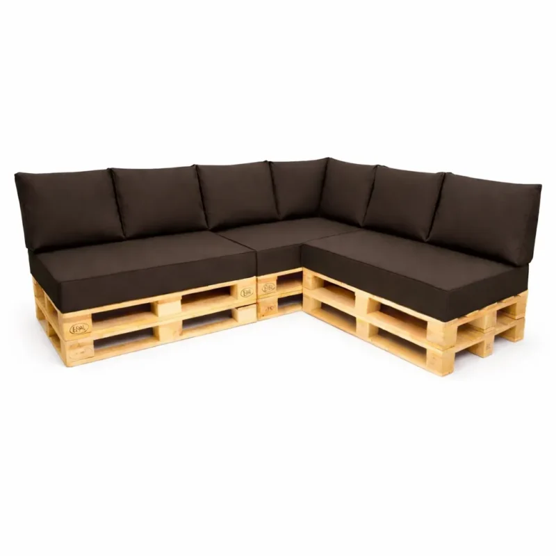 Zestaw narożny na meble z palet 3 x 120/80/15 PIANKA