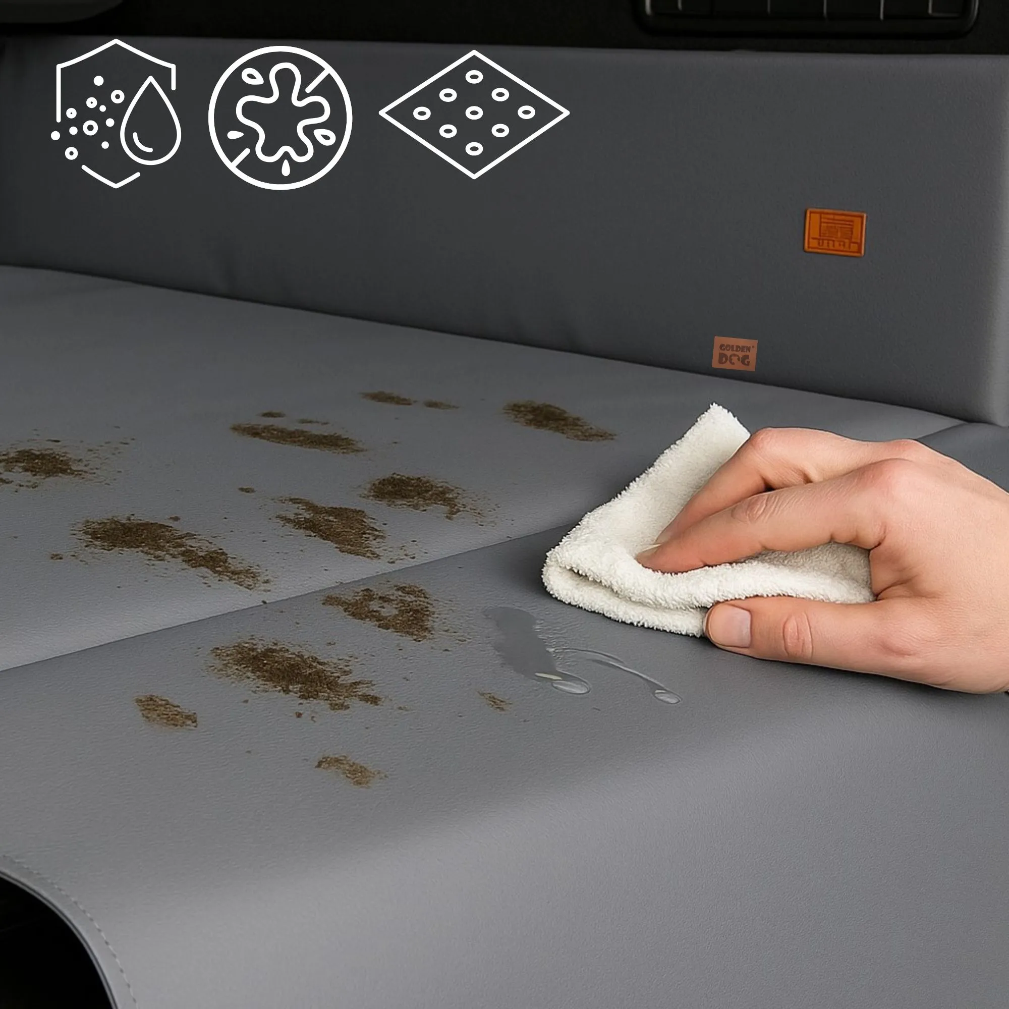 Mata do bagażnika dla psa - szary - Image 3