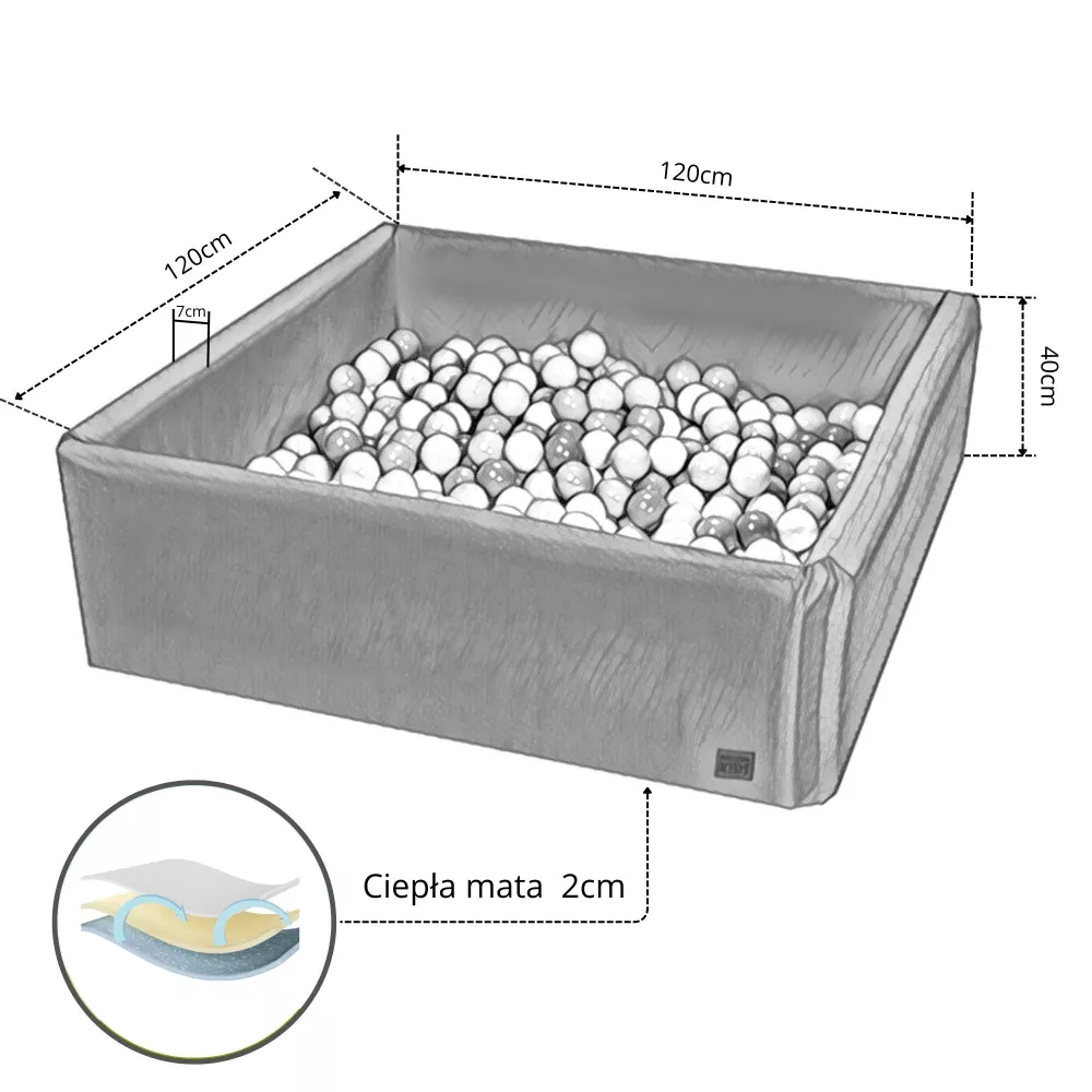 Basen z kulkami 120/120 - Image 2