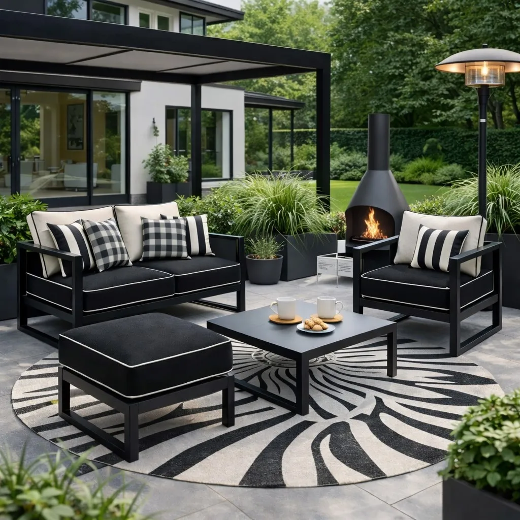 Poduszka na fotele - meble ogrodowe 60/60cm + oparcie 60/50cm - Image 3