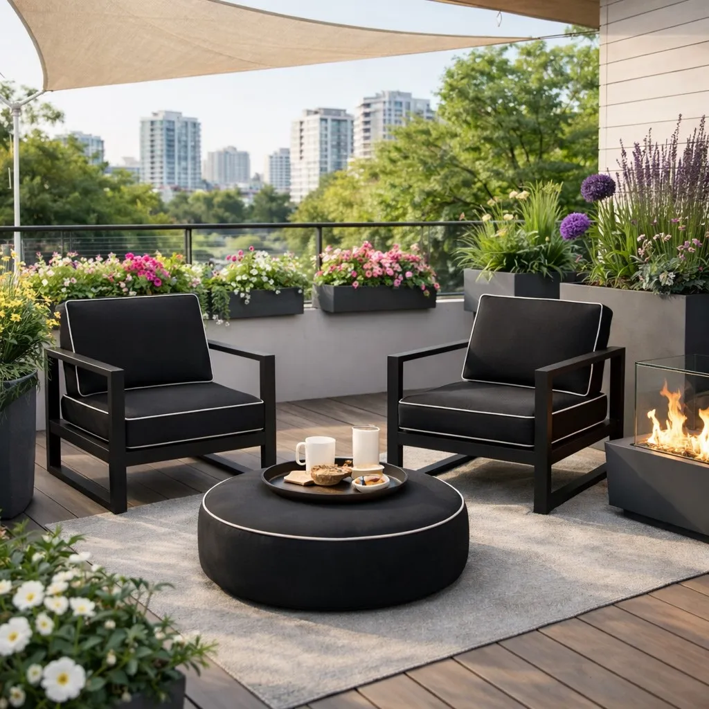 Poduszka na fotele - meble ogrodowe 60/60cm + oparcie 60/50cm - Image 5