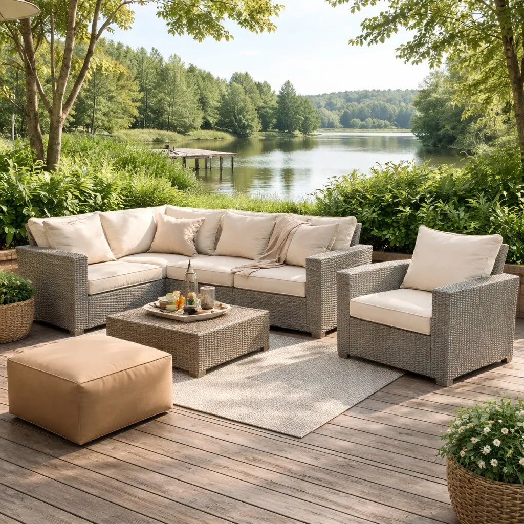 Poduszka na fotele - meble ogrodowe 55/60cm + oparcie 55/50cm - Image 2