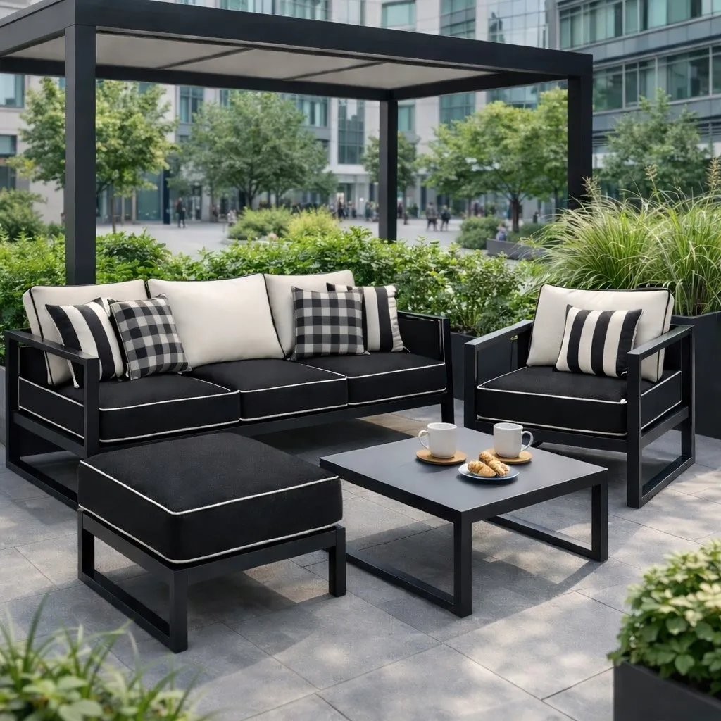 Poduszka na fotele - meble ogrodowe 60/60cm + oparcie 60/50cm - Image 2