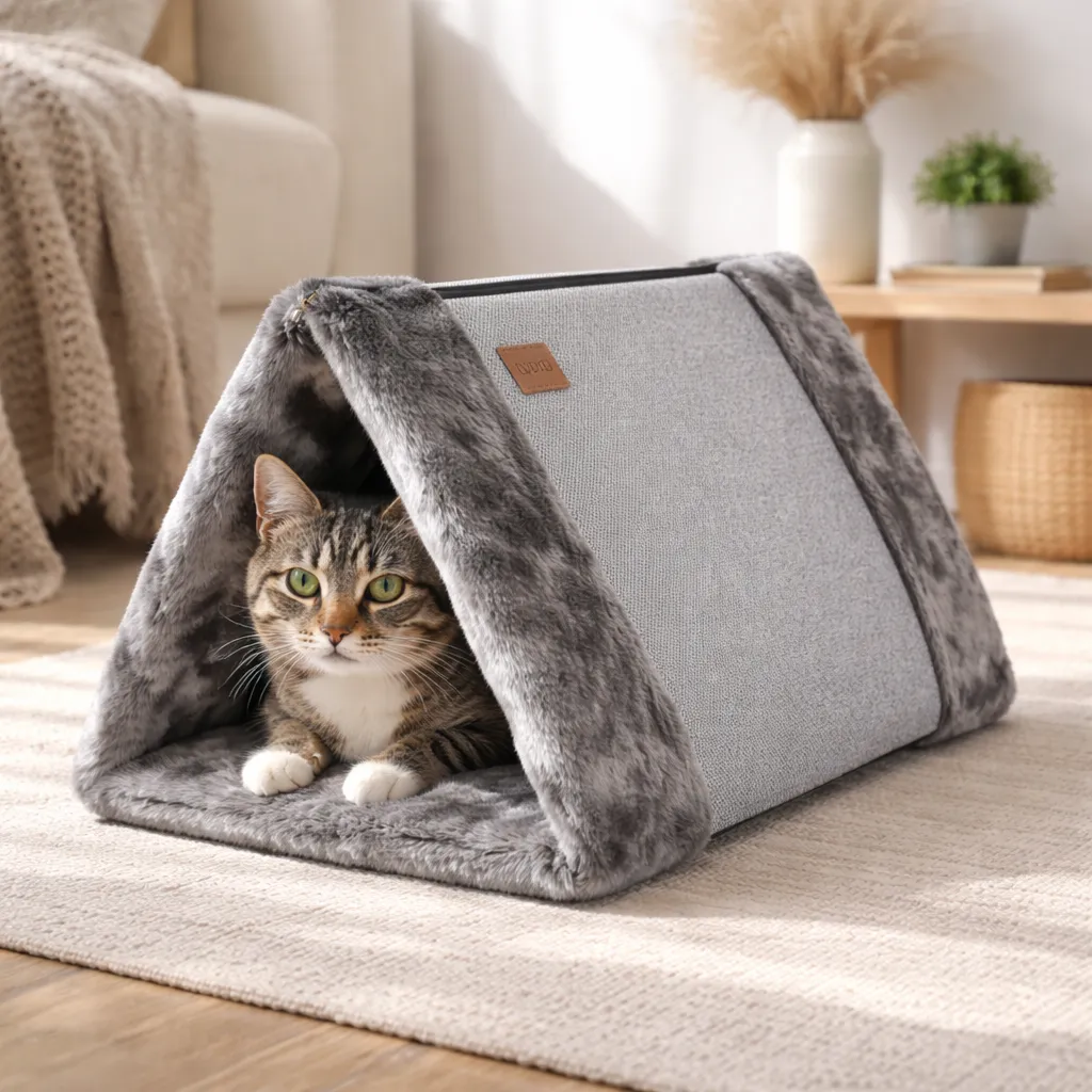 Legowisko dla psa i kota Pluszowa Chatka - Image 3