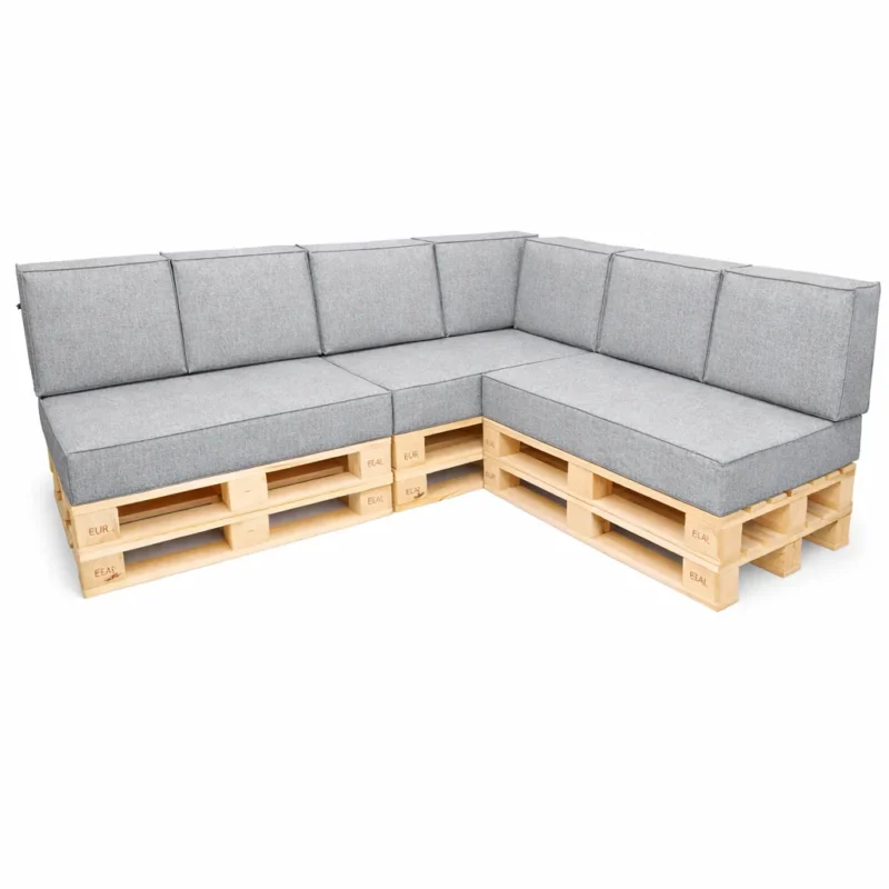 Zestaw narożny na meble z palet 3 x 120/80/15 FORMATKA